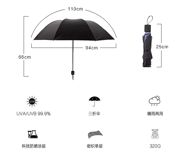 Складной зонт для рисования лилий с листьями цветами дождевиком женский