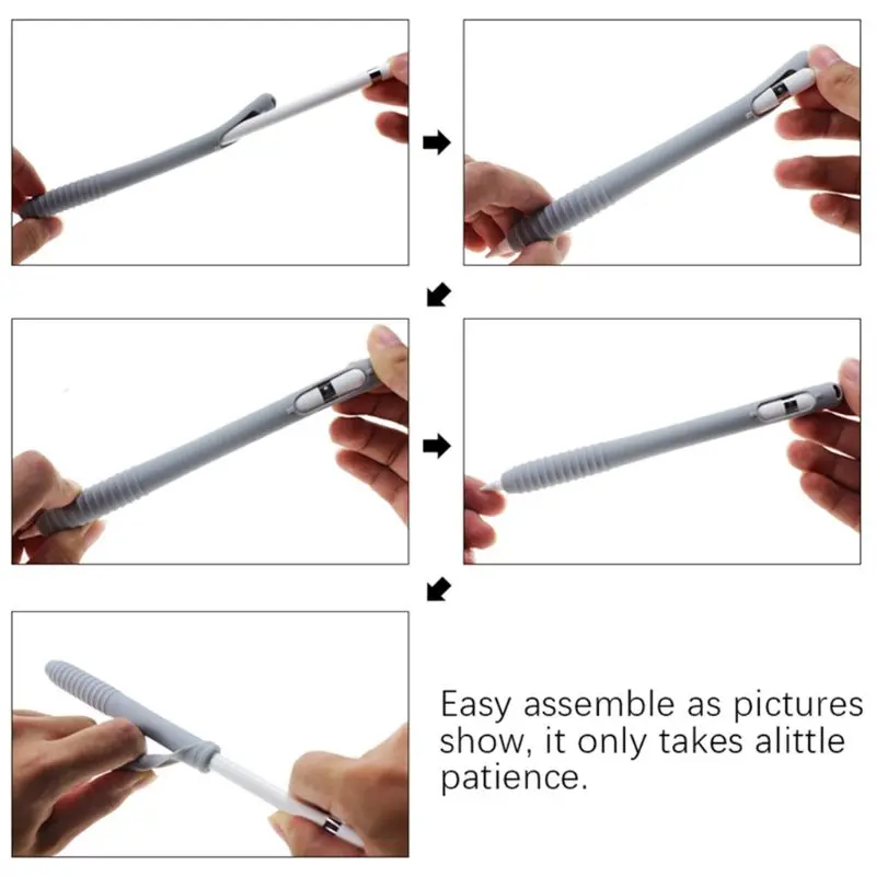 Чехол силиконовый чехол для Apple Pencil защитные аксессуары держатель для Apple Pencil совместимый с iPad Pro