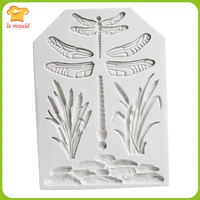 dragonfly dry pace mould grass fondant cake decoration mold tools