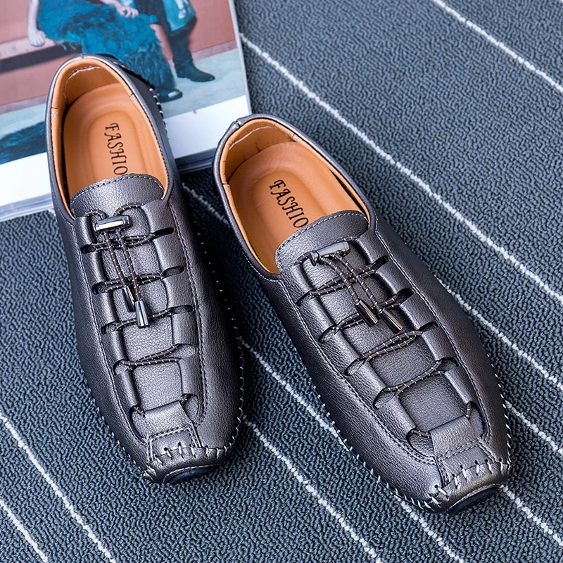 Thestron Men Leather Shoes Casual Footwear Red Black Sliver Brown Fashion Male Designer 2019 Autumn New | Обувь