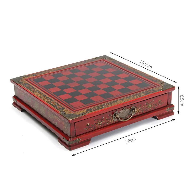 Деревянные настольные шахматы китайские шахматные игры из смолы Chessman подарки