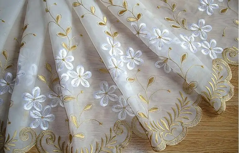 White flower Романтическая половинная занавеска кофейная занавеска для кухни Короткая занавеска небольшая занавеска для домашнего окна свадебный подарок - Цвет: White flower
