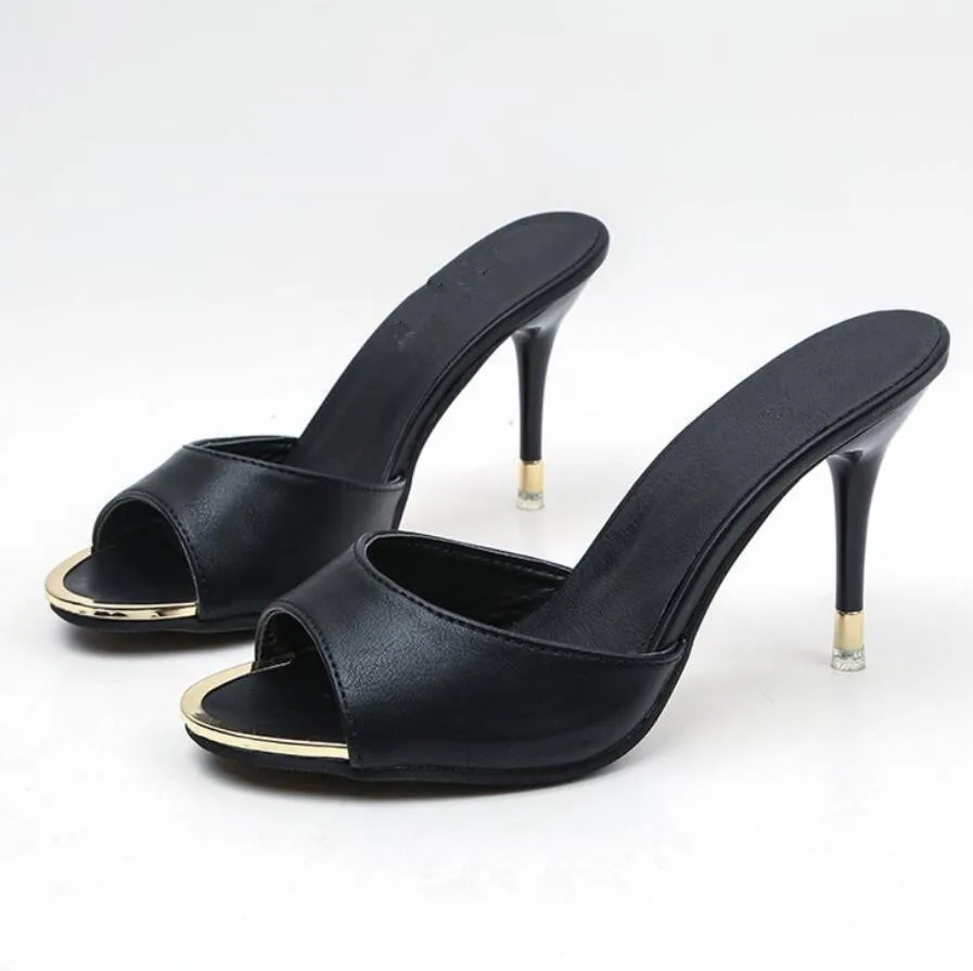 Дизайнерские женские туфли на высоком каблуке летняя обувь тонком