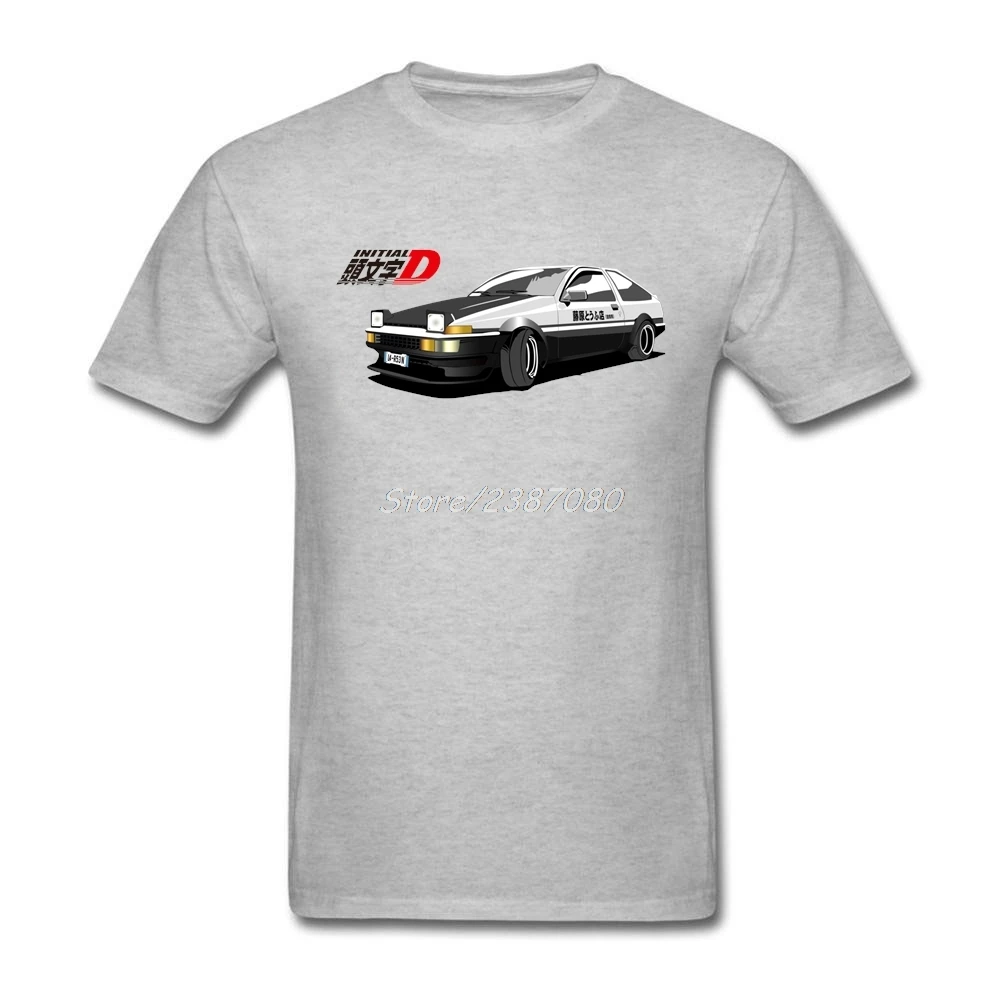 Initial D AE86 Футболка с принтом Автомобиль футболка короткими рукавами на заказ