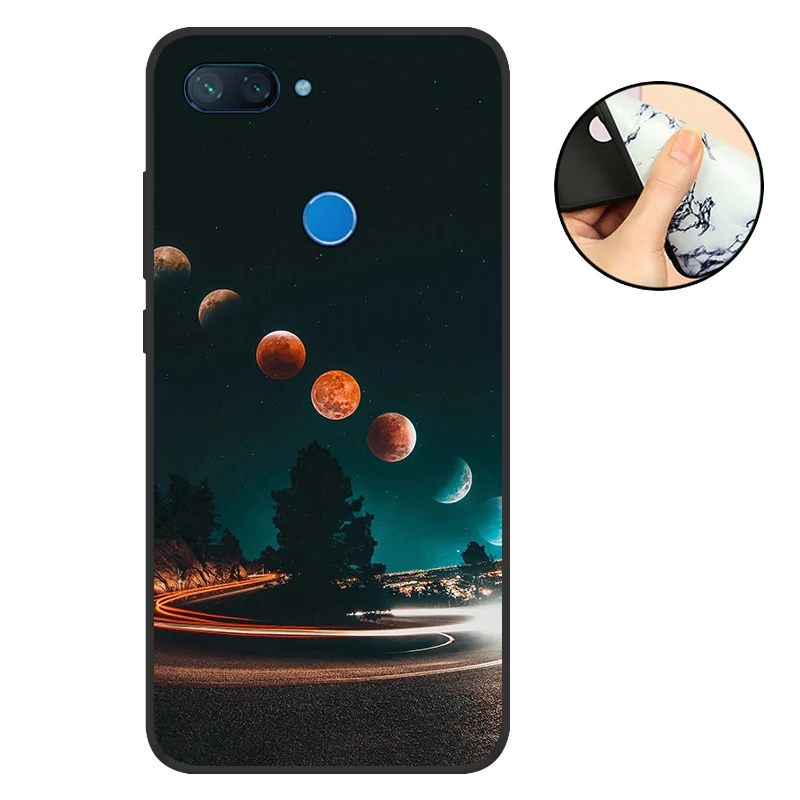 Capa Xiaomi Mi 8 Lite Case Black Matte Soft TPU Funda Silicone Phone Back Protective Coque Cover | Мобильные телефоны и