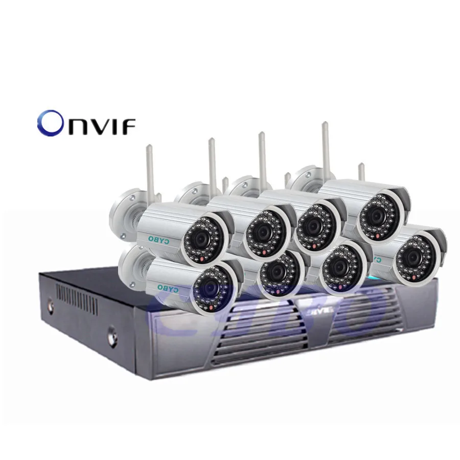 8-канальная домашняя беспроводная 8 ip-камера hd nvr 1080p система видеонаблюдения wifi ИК наружная 2-мегапиксельная камера видеонаблюдения комплект системы безопасности