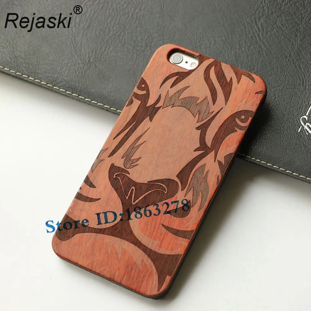 Новый деревянный чехол для телефона Apple iPhone 6 6s Plus с изображением льва тигра iPhone6s