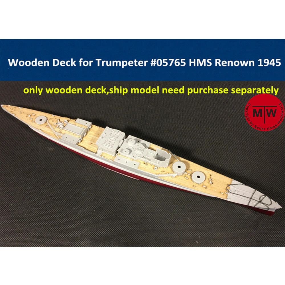 Деревянная колода в масштабе 1/700 для Trumpeter 05765 HMS Renown 1945 комплект модели