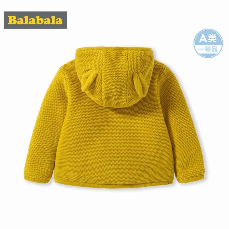 Balabala/куртка с капюшоном на флисовой подкладке для маленьких детей Трикотажная