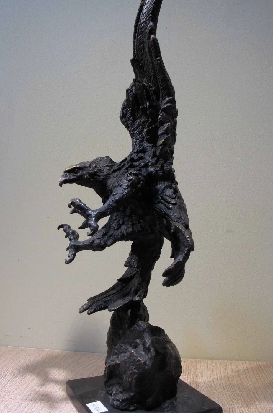 ZSR художественный Декор медный бронзовый мраморный основа Статуэтка Аравия Орел