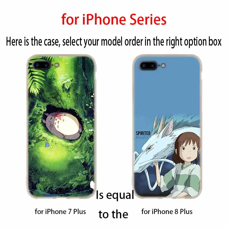 Чехлы для телефонов силиконовый мягкий чехол iPhone 11 Pro X XS Max XR 6 6S 7 8 Plus 5 4S SE Studio Ghibli