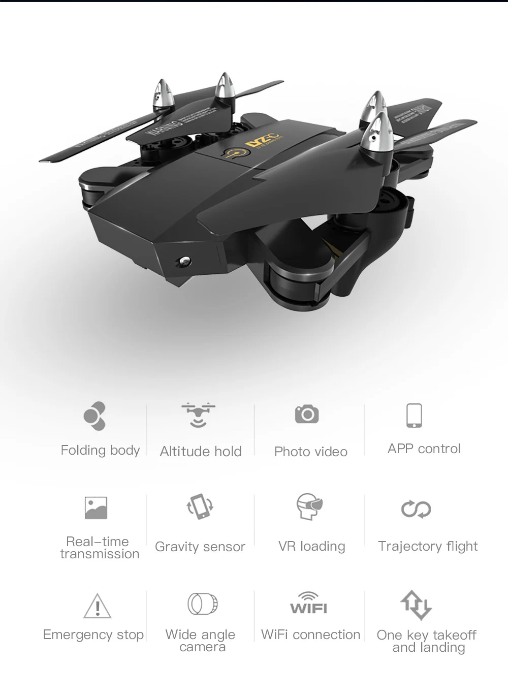 LYZRC L900 Радиоуправляемый вертолет Дрон Wi-Fi FPV селфи Дрон 720 P/1080 P камера Складная Рука высота удержания RC Квадрокоптер