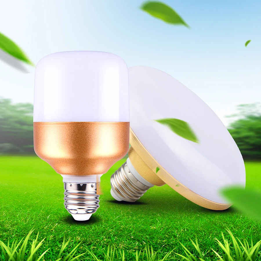 Светодиодная лампа E27 UFO 15W 20W 30W 40W 50W 60W Tri-proof 5730 Bombilla светодиодный Lamp 220V Spot
