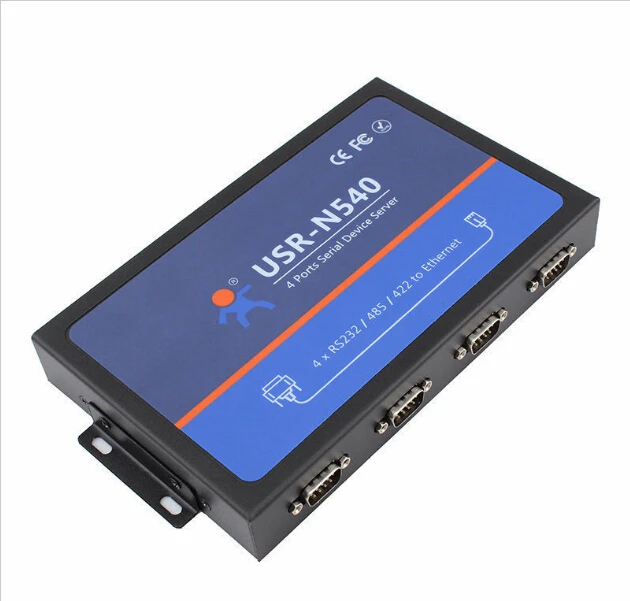 USR N540 RS232 серийный Rj45 преобразователь 4 порта Серийный RS485 RS422 в Lan Ethernet Поддержка