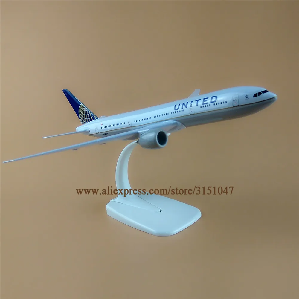 Сплав металла воздушный Американский Соединенные B777 Airlines модель самолета UNITED Boeing 777 Airways самолета Модель самолета подарки для детей 20 см