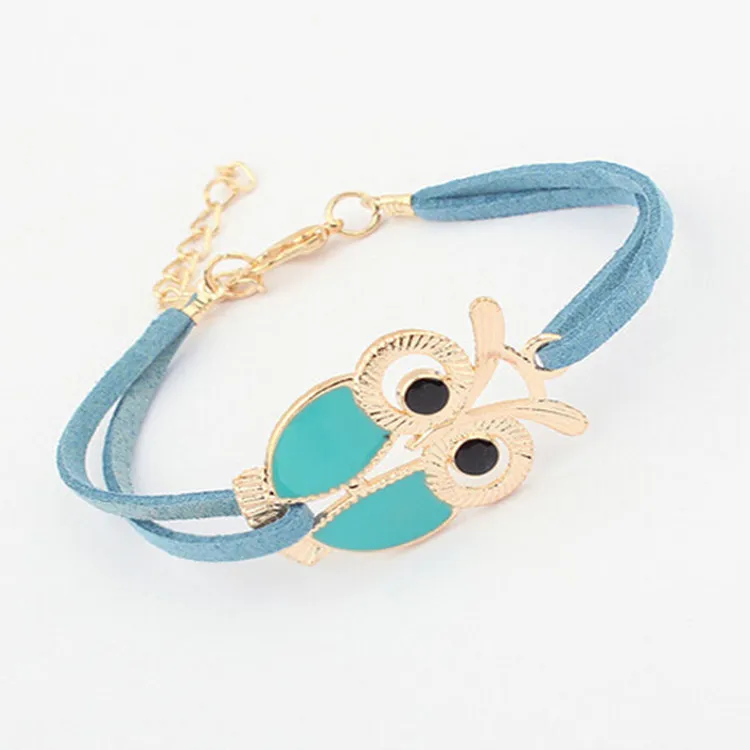 2017 Новый корейский модный ретро браслет дикая сова новый горячий кожаный