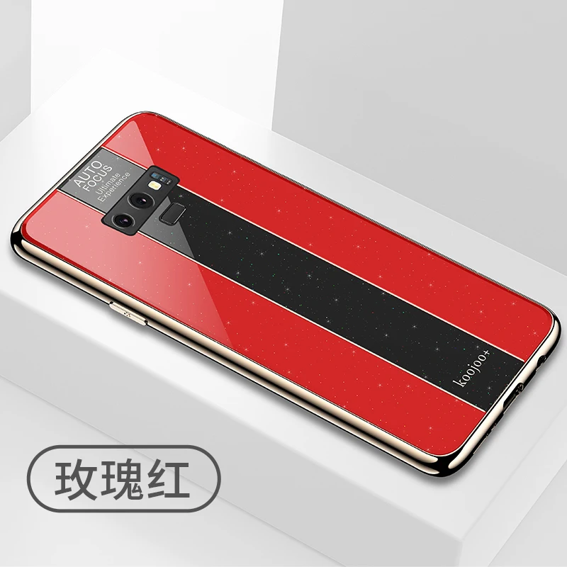 KaiNuEn чехол для Samsung Galaxy Note 9 8 Роскошные блестящие чехлы из закаленного стекла