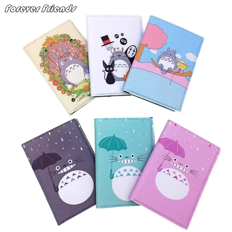 Дождливый Тоторо Держатель для паспорта мужской кожаный чехол визиток женский