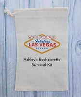 customize vegas wedding bachelorette emergency hangover survival kits jewelry drawstring gift bags candy pouches