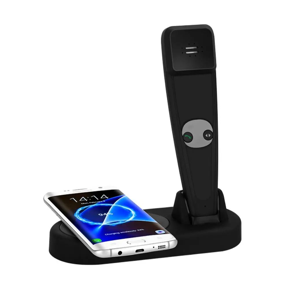 2в1 QI Беспроводное зарядное устройство смарт с Bluetooth громкой связью и