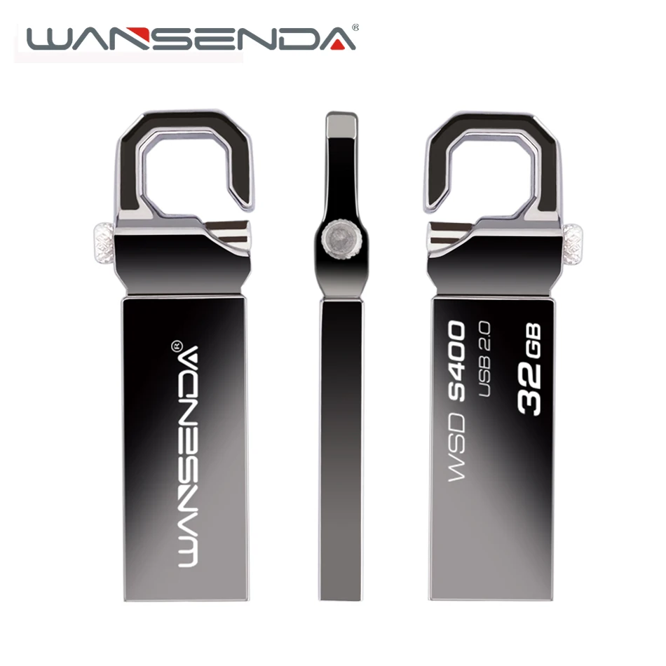 

Wansenda Metal USB Flash Drives 128GB 64GB 32GB 16GB 8GB 4GB High Speed Pendrives USB 2.0 U stick Thumbdrive Flash USB Stick