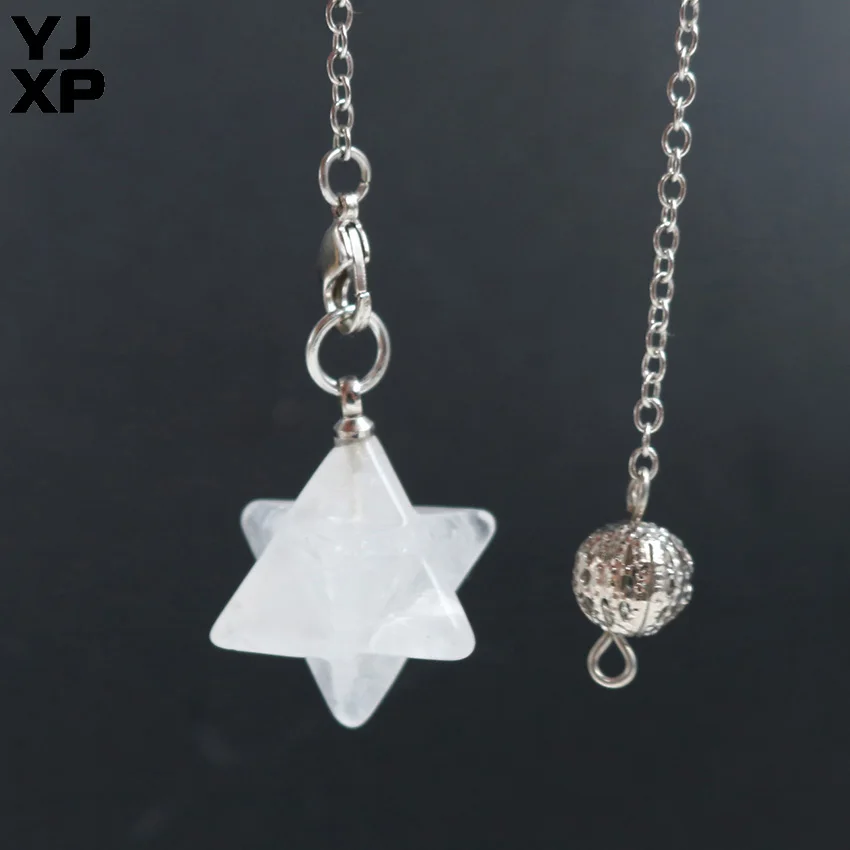YJXP цепочка с натуральным камнем прозрачная Хрустальная Merkabah маятниковая