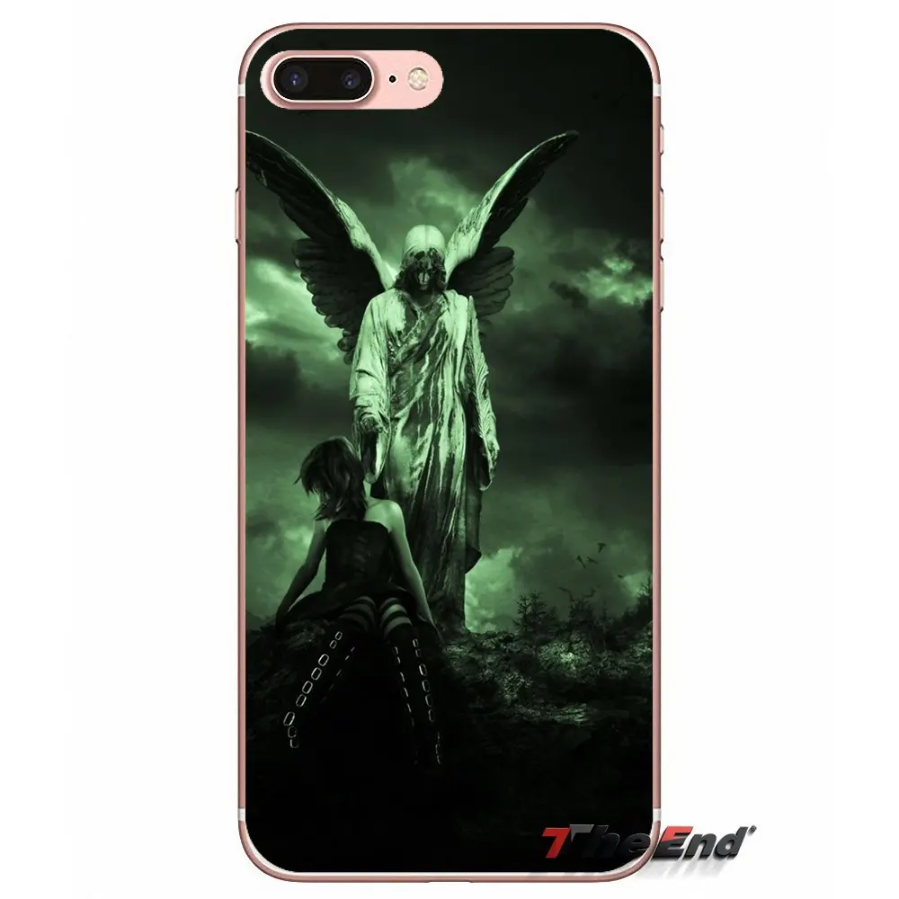 Прозрачный чехол из ТПУ с 3D художественным принтом ангелов для samsung Galaxy S2 S3 S4 S5 MINI