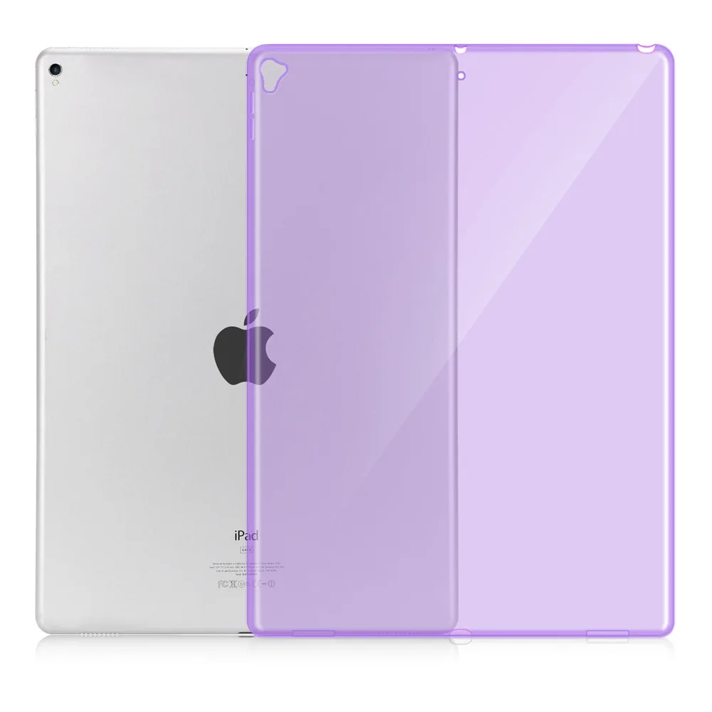 Модный Ультратонкий Мягкий ТПУ силиконовый тонкий прозрачный чехол для Apple iPad Pro 12,9 защитный чехол для кожи+ пленка+ ручка