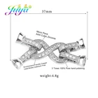 Juya поделки из бисера ювелирные изделия материал микро паве Циркон застежка жемчуг застежки фурнитура для женщин натуральный камень жемчужные для изготовления украшений