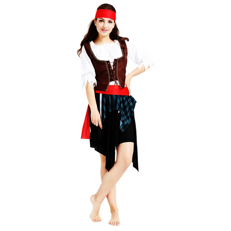 Women Lady Pirates Costume Adults Female Masquerade Cosplay Costumes Dress Party Purim Halloween Christmas|pirate costume adult|pirate costumecostume