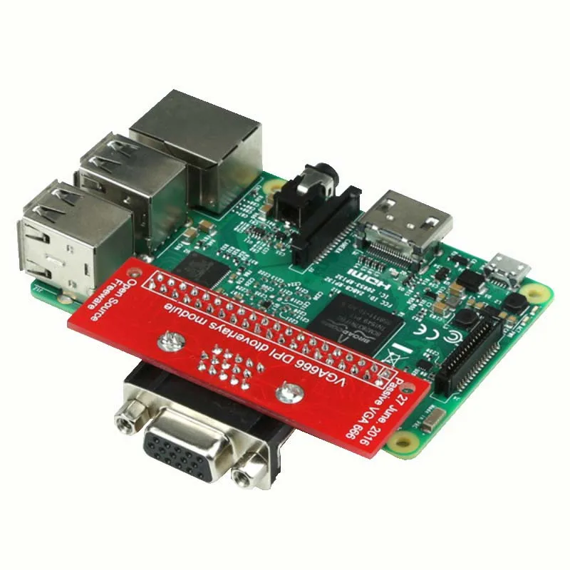 Адаптер VGA 666 voor Raspberry Pi A + B 3 Model RPI Модель plus Nul Gert адаптер|Аксессуары для