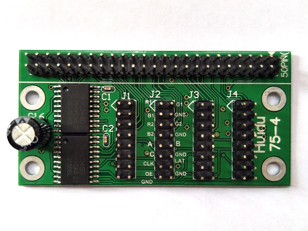 Плата HUB75 напольная/крытая полноцветная плата управления светодиодным дисплеем