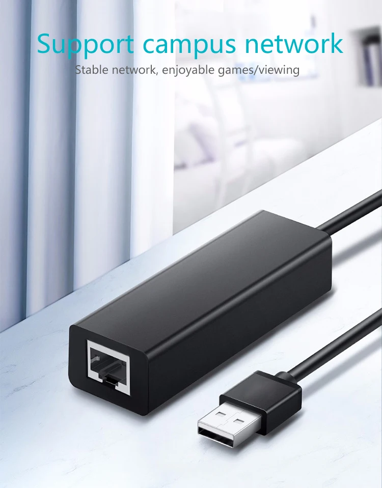 USB Ethernet адаптер USB 2,0 Сетевой интерфейс карты сети для Windows RJ45 для ТВ-приставка/Рабочий стол Zend переключатель usb
