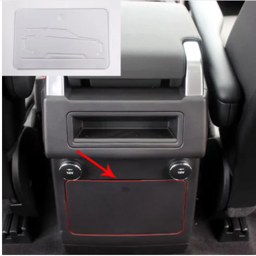 ABS chrome For Land Rove Discovery 5 2017 Rear handrail box storage panel Trim Sticker | Автомобили и мотоциклы