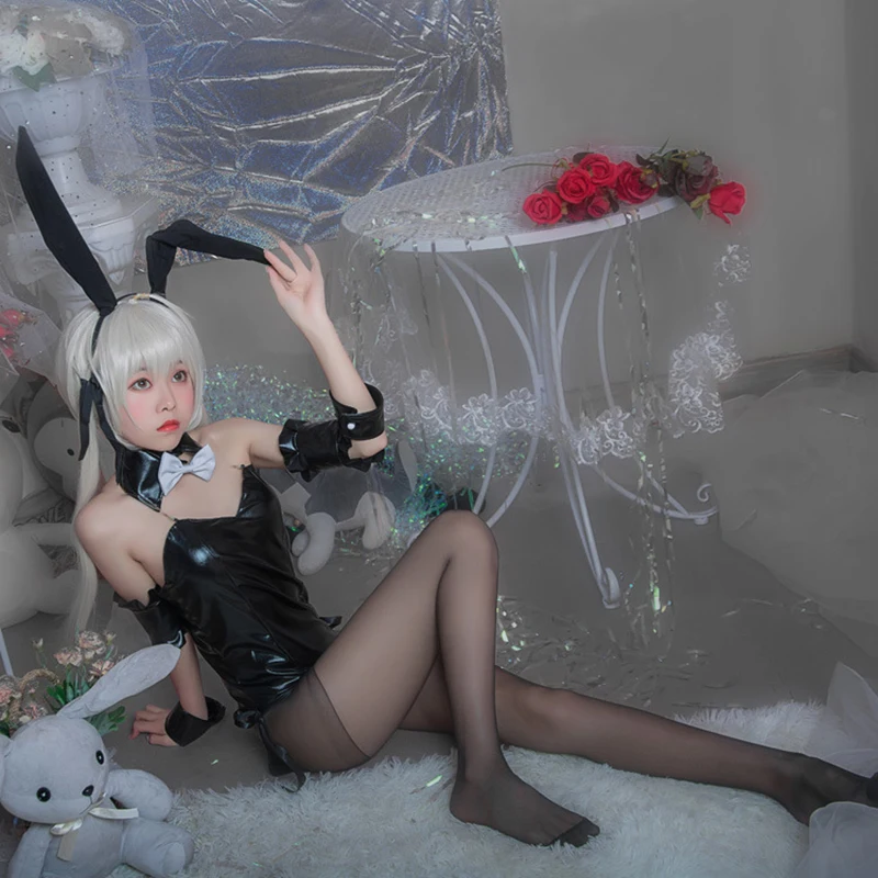 Аниме Yosuga No Sora Косплей костюмы милый кролик костюм для женщин Kasugano черный из