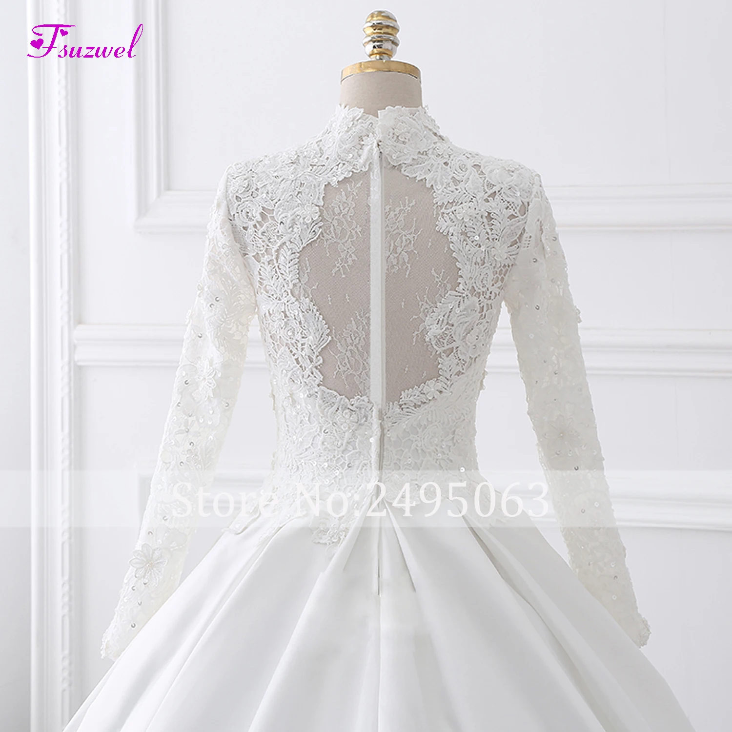 Fmogl Vestido de Noiva винтажное свадебное платье трапециевидной формы с кружевной