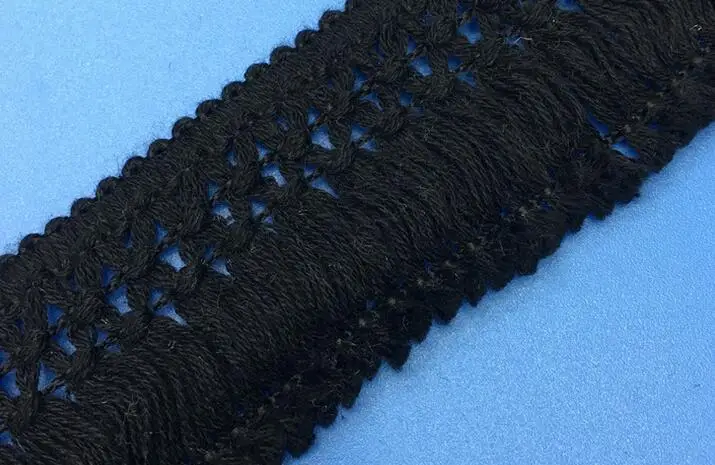 Красивая хлопковая кружевная занавеска с бахромой 5 ярдов 4 см ширина | Дом и сад