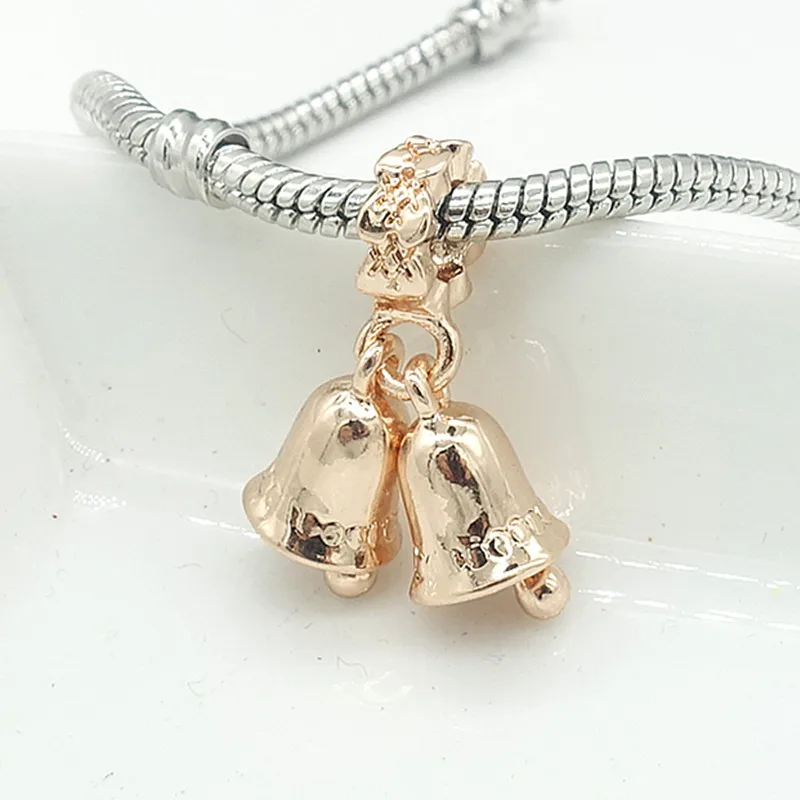 TTBEADS 1 шт. европейские Подвески из розового золота подходят для изготовления