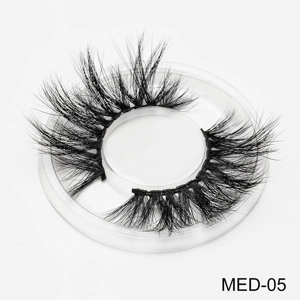 3D Mink Eyelashes Fluffy Natural False Eyelashes Without Damage Handmade False Eyelashes Reusable Eye Extension Makeup Tools - Цвет: MED-5