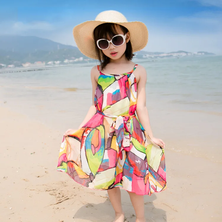 Платья для мамы и дочки летняя шифоновая одежда всей семьи Одинаковая папы сына с