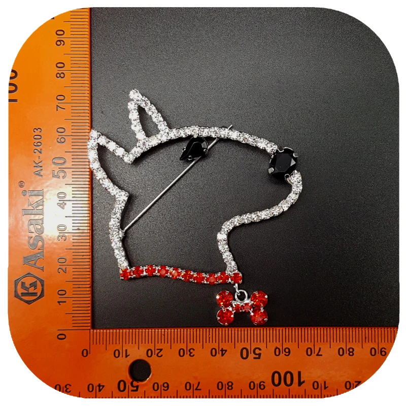 Стразы Pit Bull Terrier булавка для отворотом собаки/брошка | Украшения и аксессуары