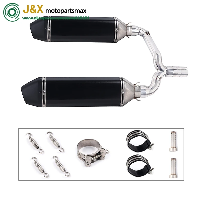 Слипоны для suzuki GSR400 GSR600 BK400 BK600 GSR BK 400 600 мотоцикл Exhuast Escape полная выхлопная средняя Соединительная труба