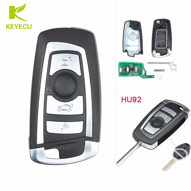 KEYECU модификация складной дистанционный ключ брелок 868 МГц PCF7946 для BMW CAS2 3 5 6 7 X3 X5 Z3
