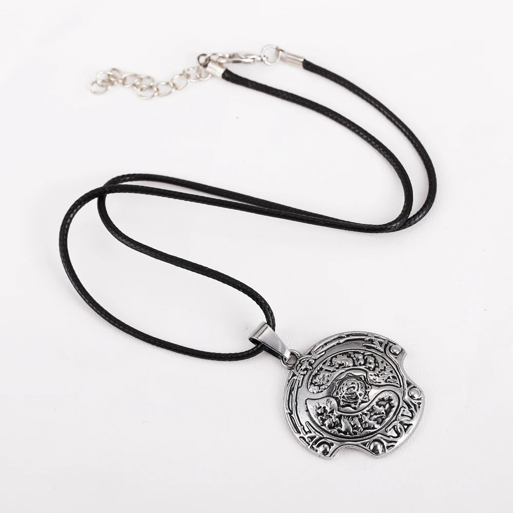 J-J Dota 2 Necklaces Immortal Champion Shield Pendant Necklace for Men Women TI 5 Aegis of Champions Jewelry Cosplay key holder |
