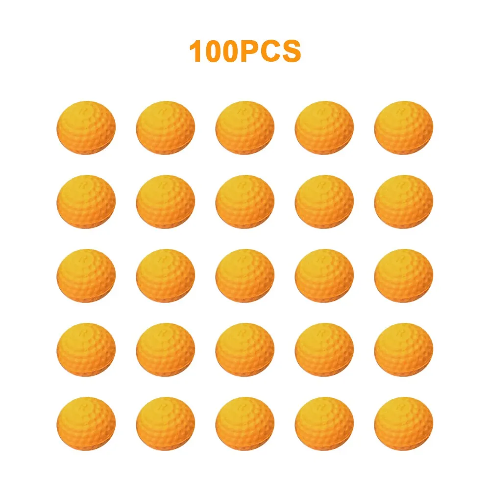100pcs Orange Viciviya 100 шт Высокое качество шариковые пули для Rival Zeus Apollo Nerf игрушечный пистолет мягкий круглый Дартс для Nerf Rivals пистолет лучший подарок - Цвет: 100pcs Orange