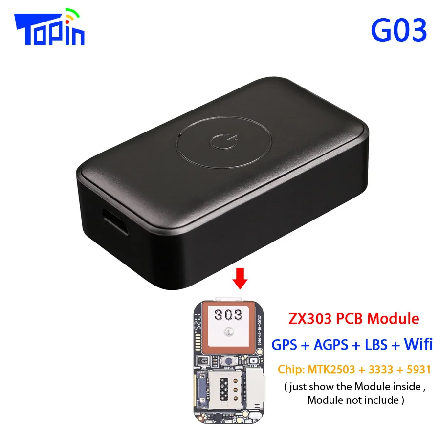 G03 G02 G03 мини gps трекер Wi-Fi LBS 7 дней работы диктофон веб-приложение отслеживания для детей пожилых домашних животных собака велосипед автомобильный локатор - Цвет: G03