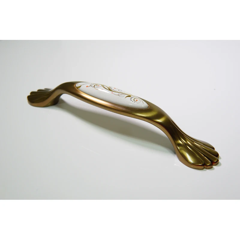 kitchen handles 96mm 10 шт в партии элегантные бронзовые шкафы с ручками, ручки для шкафов, фарфоровые ручки ящика - Цвет: kitchen handles 96mm