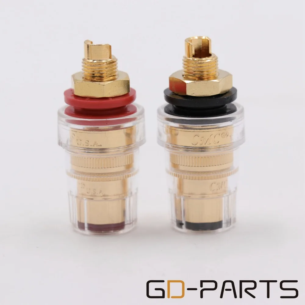 GD PARTS CMC 858S G позолоченный OFC латунный коннектор для колонок типа банан клемма с