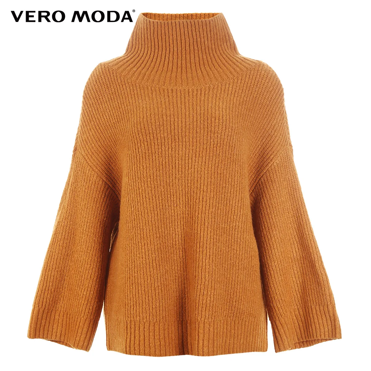 Vero Moda женский свитер свободного кроя с высоким воротником с заниженным плечом | 318413560