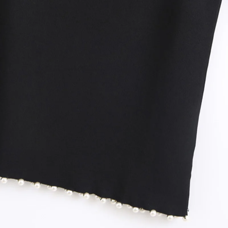 

New Off Shoulder Black With White Peals Tank Tops Women Nice Summer Fashion Sleeveless Tees Woman Casual Tops Female Ladies